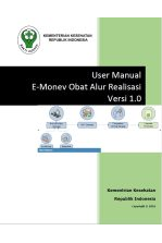 User Manual e-Monev Obat Alur Realisasi (Ver. 1.0)