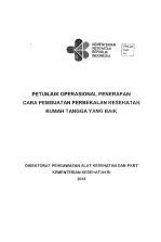 Petunjuk Operasional Penerapan Cara Pembuatan Perbekalan Kesehatan Rumah Tangga yang Baik