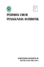 Pedoman Umum Penggunaan Antibiotik