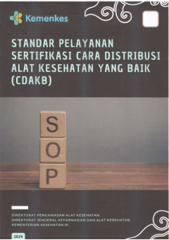 Standar Pelayanan Cara Distribusi Alat Kesehatan yang Baik