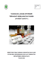 Tanggung Jawab Apoteker terhadap Keselamatan Pasien (Patient Safety)